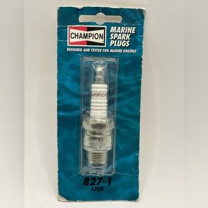 Lot Of Two Champion L76V 827-1 Marine Spark Plug - New In Unopened Packet